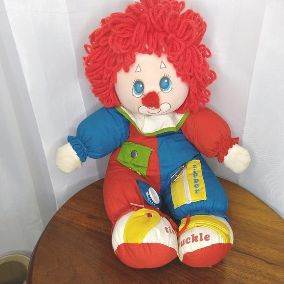 Vintage clown doll 80s Children Alzheimer's toy